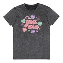 Colorful Self Love Affirmation - Heart Unisex Denim T-Shirt