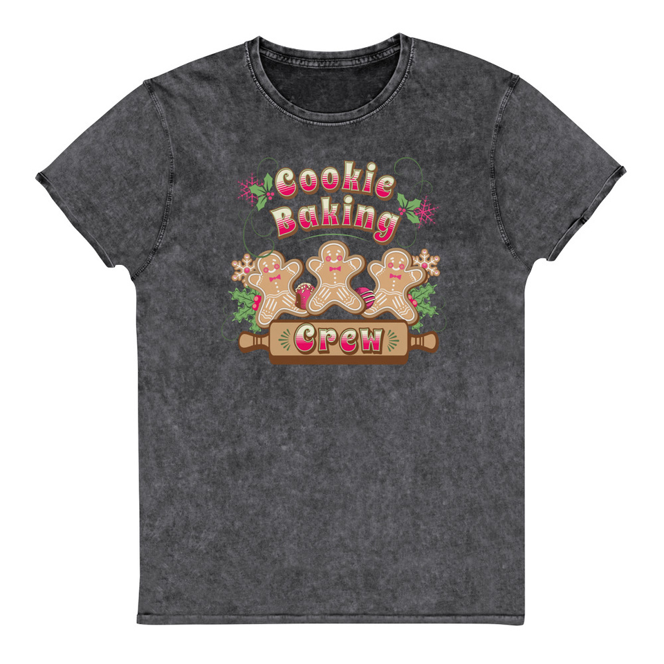 Cookie Baking Crew Unisex Denim T-Shirt