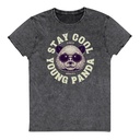 Cool Panda with Sunglasses -  Unisex Denim T-Shirt