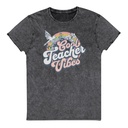 Cool Teacher Vibes Unisex Denim T-Shirt