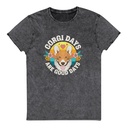 Corgi Days - Funny Animal Unisex Denim T-Shirt
