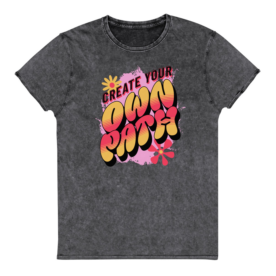 Create Your Own Path Unisex Denim T-Shirt
