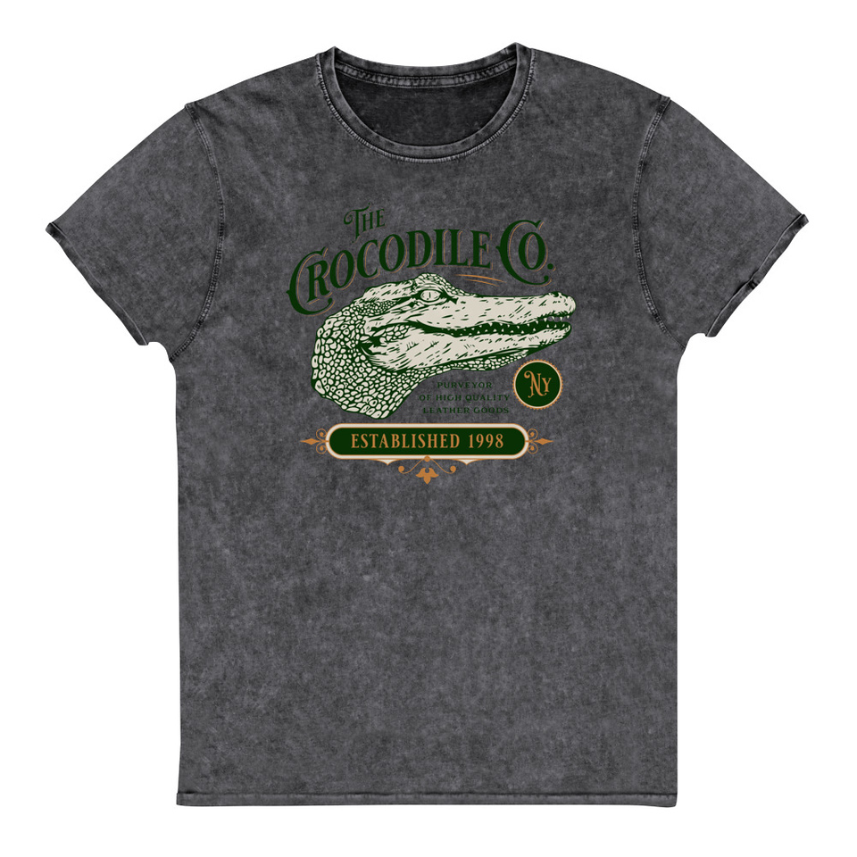 Crocodile Co. - Wild Animal Unisex Denim T-Shirt