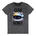 Cute Cat - AI Unisex Denim T-Shirt