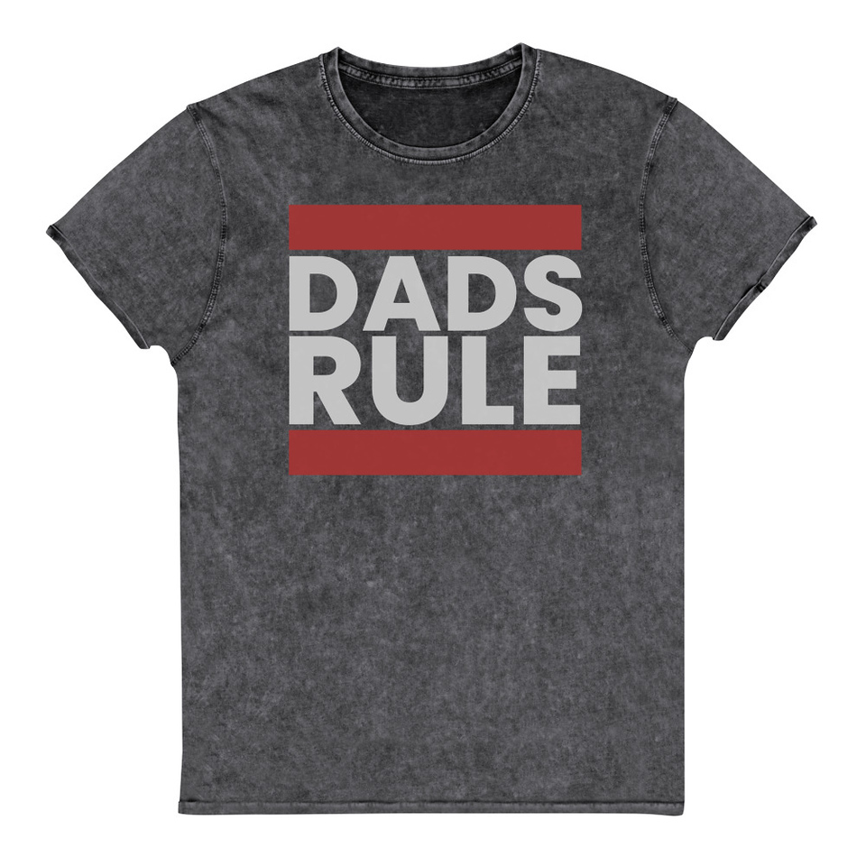 Dads Rule (1) Unisex Denim T-Shirt