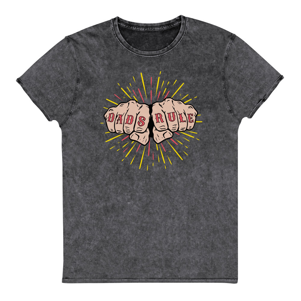 Dads Rule Unisex Denim T-Shirt
