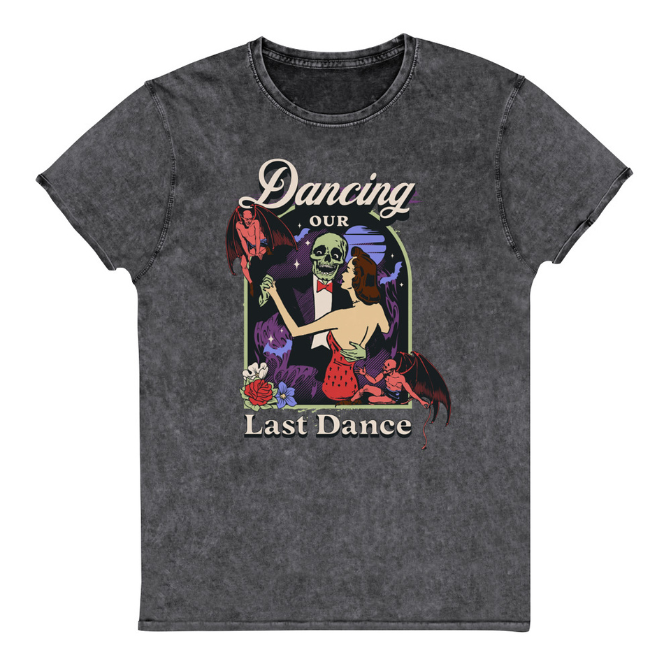 Dancing Our Last Dance - Halloween Unisex Denim T-Shirt