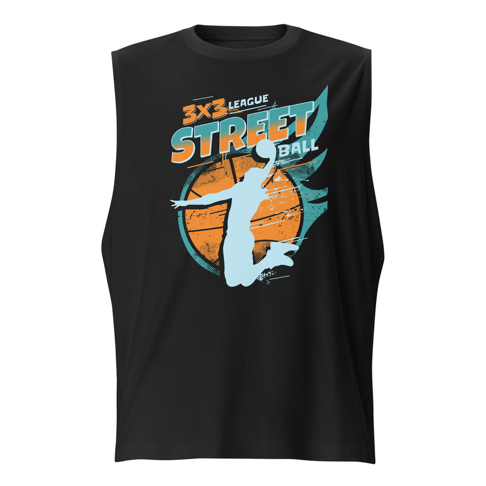 3x3 Basketball League Unisex Muscle Shirt