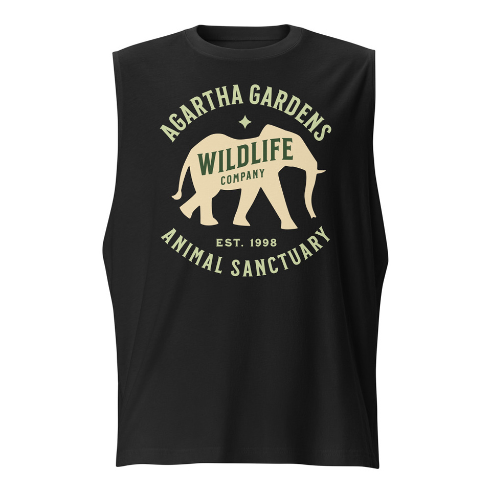Agartha Gardens Wildlife - Animal Sanctuary Unisex Muscle Shirt
