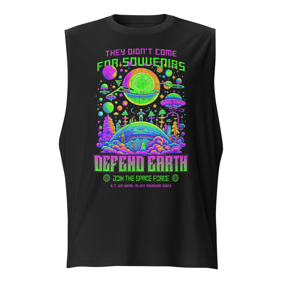 Alien Invasion Unisex Muscle Shirt
