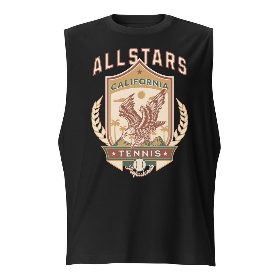 All Stars Tennis - Eagle Badge Unisex Muscle Shirt