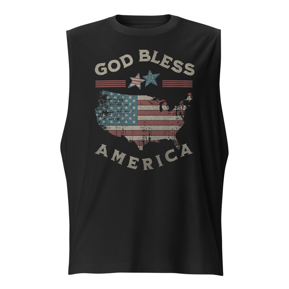 America - Land Of The Free Unisex Muscle Shirt