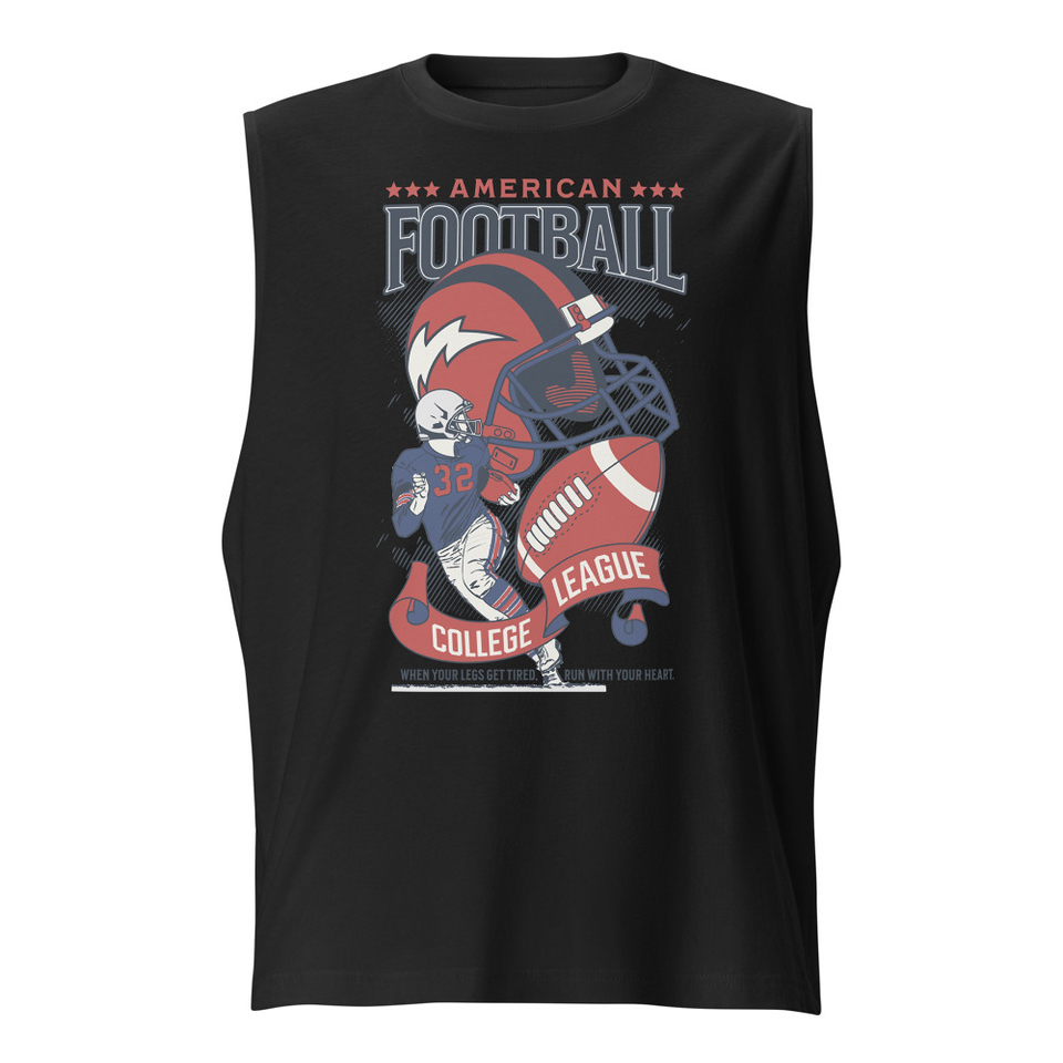 American Football - Athletic College League Unisex Muscle Shirt