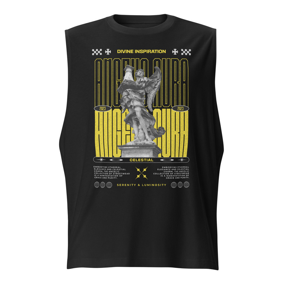 Angelic Aura Streetwear Unisex Muscle Shirt