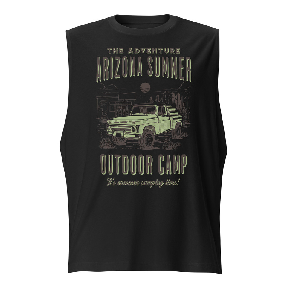 Arizona Outdoor Camp - Classic Truck Unisex Muscle Shirt