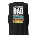 Awesome Dad Checklist Unisex Muscle Shirt