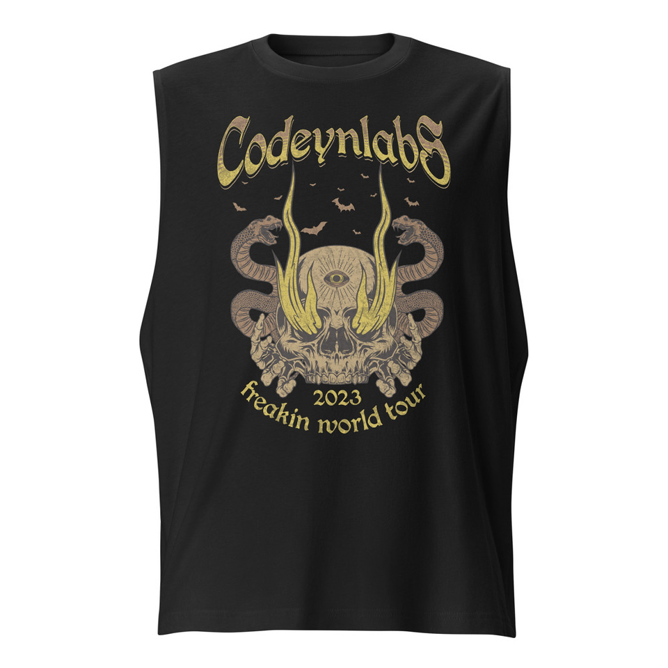 Band Merchandise Tour Illustration Unisex Muscle Shirt