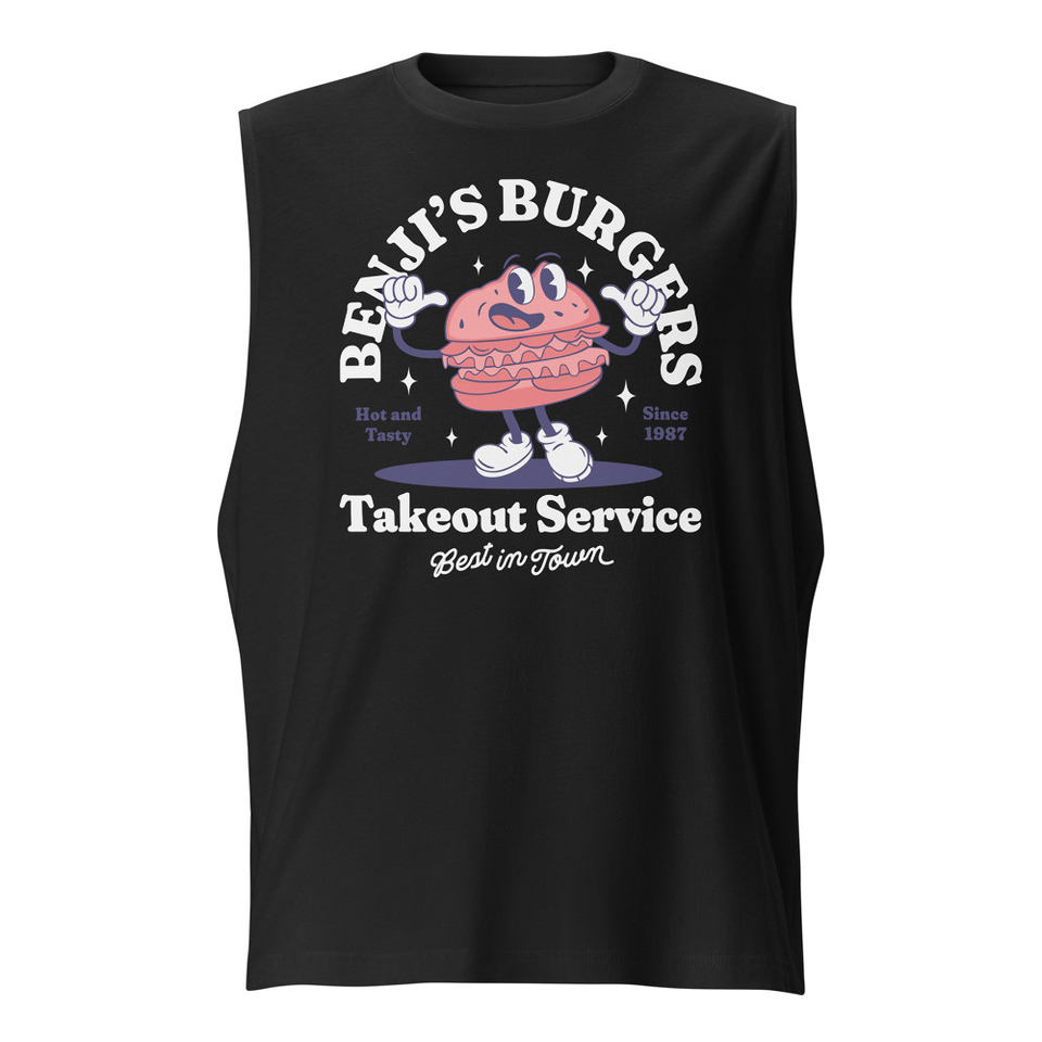 Benji's Burgers - Fast Food Unisex Muscle Shirt