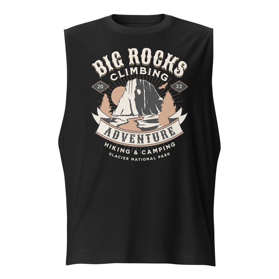 Big Rocks Climbing - Outdoor Adventure Unisex Muscle Shirt