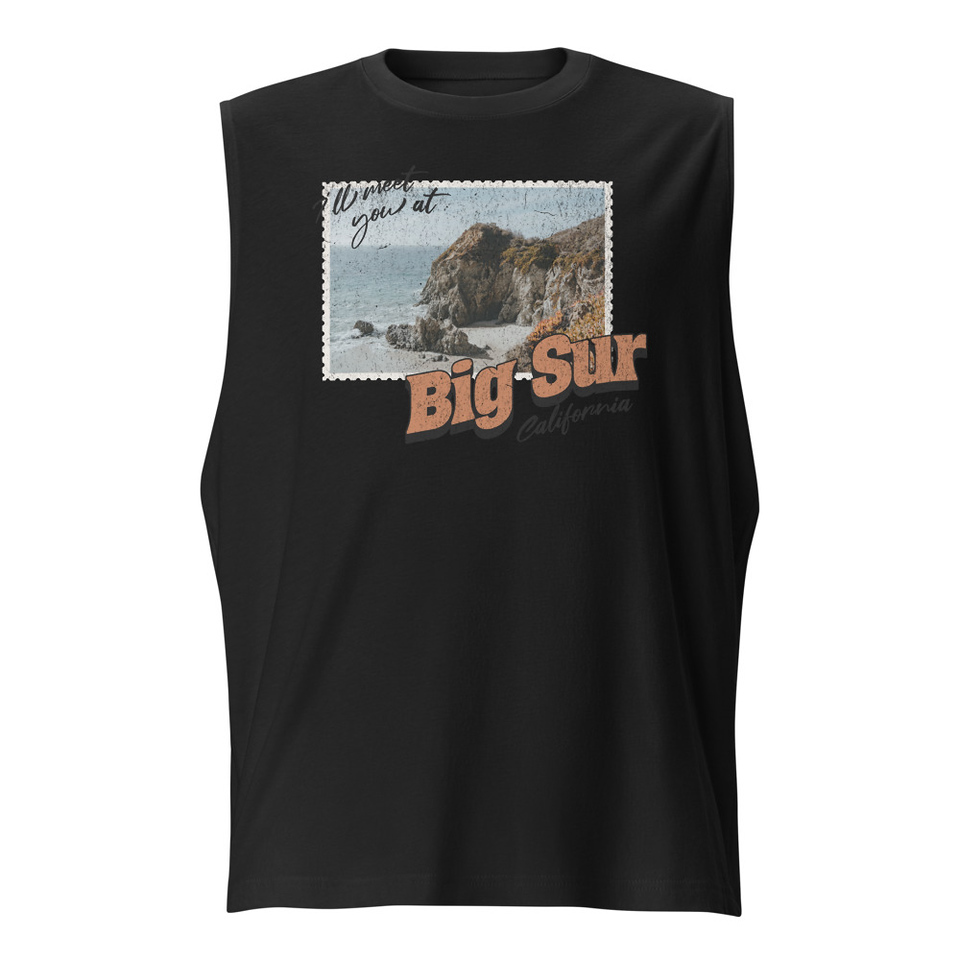 Big Sur, Cali Unisex Muscle Shirt