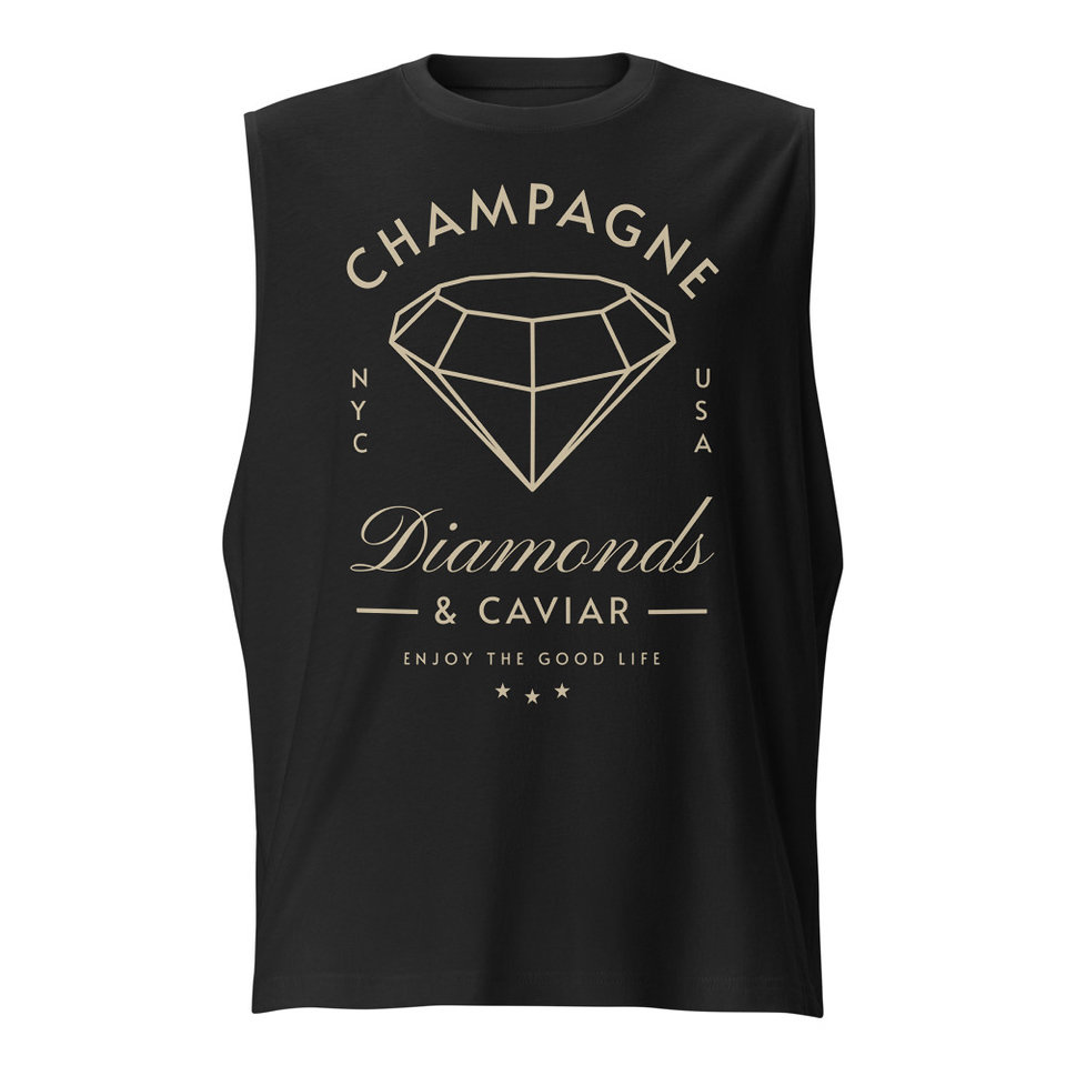 Black Diamonds - Elegant Unisex Muscle Shirt