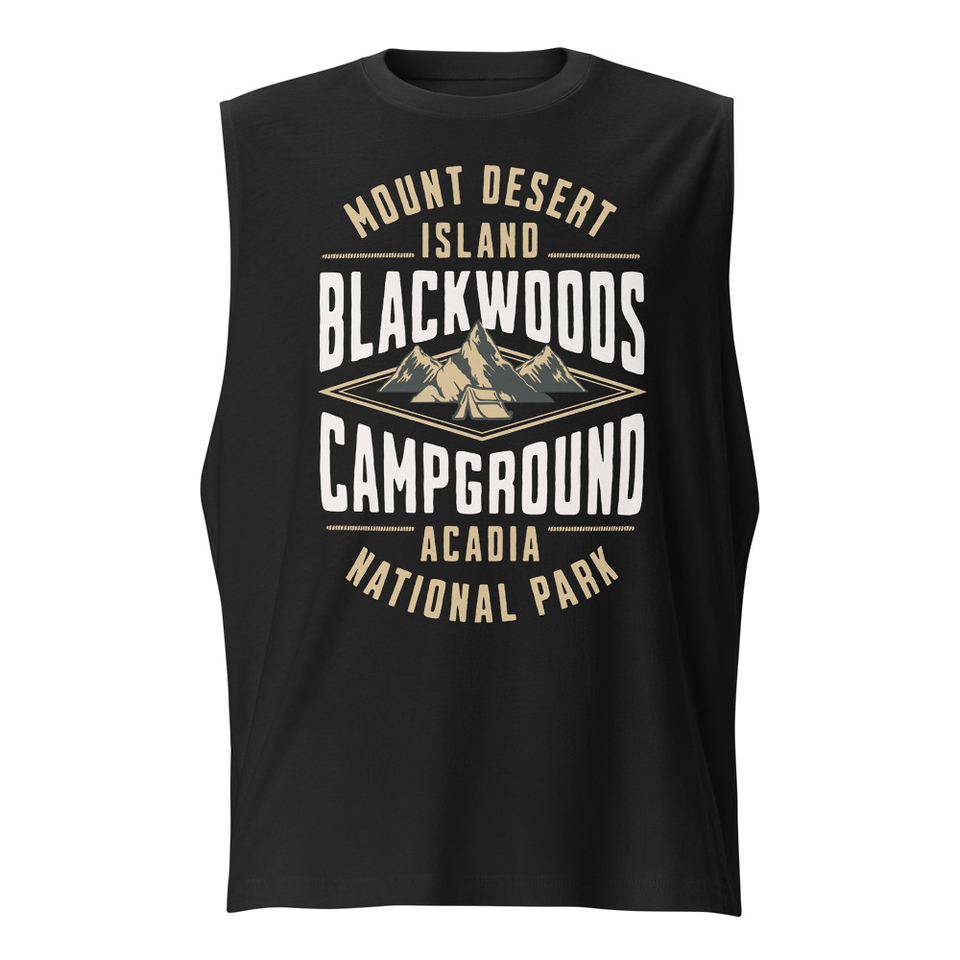 Blackwoods Campground - Mountain Adventure Unisex Muscle Shirt