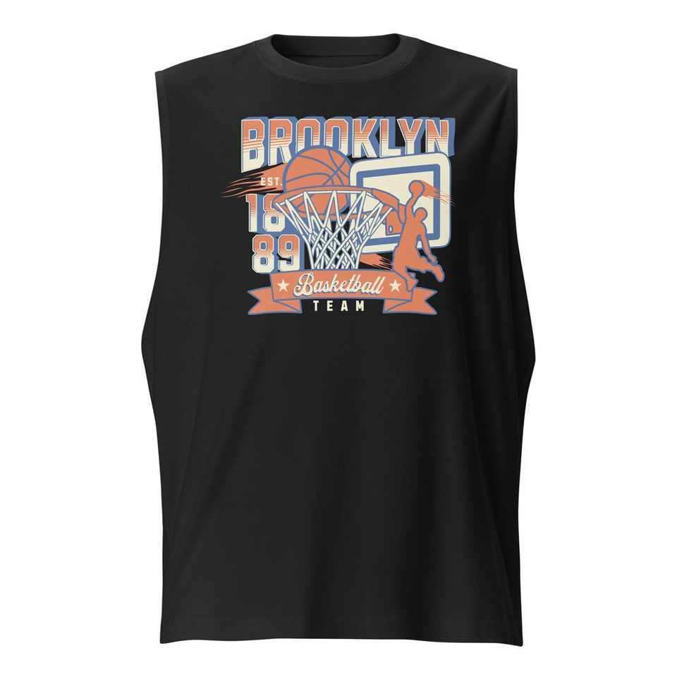 Brooklyn Basketball Team - Athletic Sports Unisex Muscle Shirt