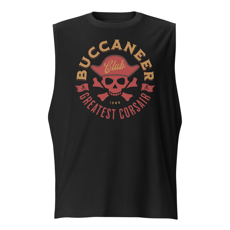 Buccaneer Club - Pirate Skull Unisex Muscle Shirt