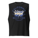 California Beach Vibes - Retro Camper Van Unisex Muscle Shirt