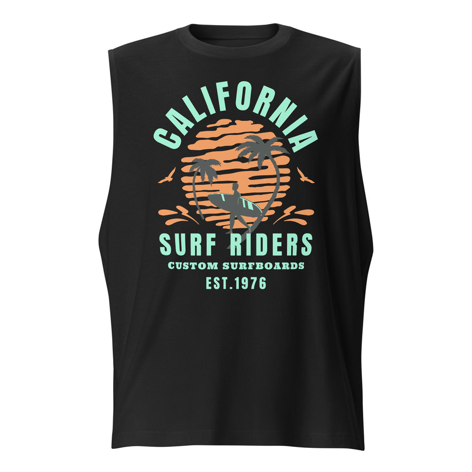 California Surf Riders - Beach Unisex Muscle Shirt