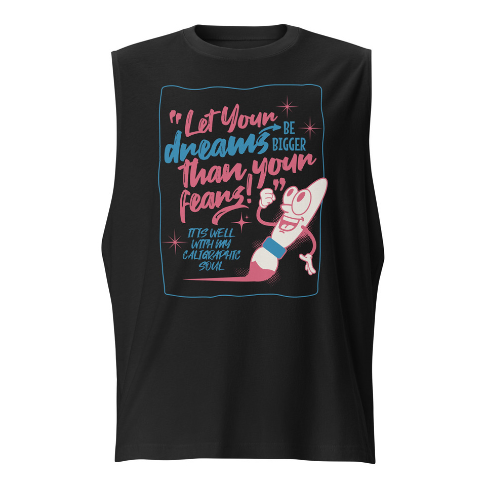 Calligraphic Soul Unisex Muscle Shirt