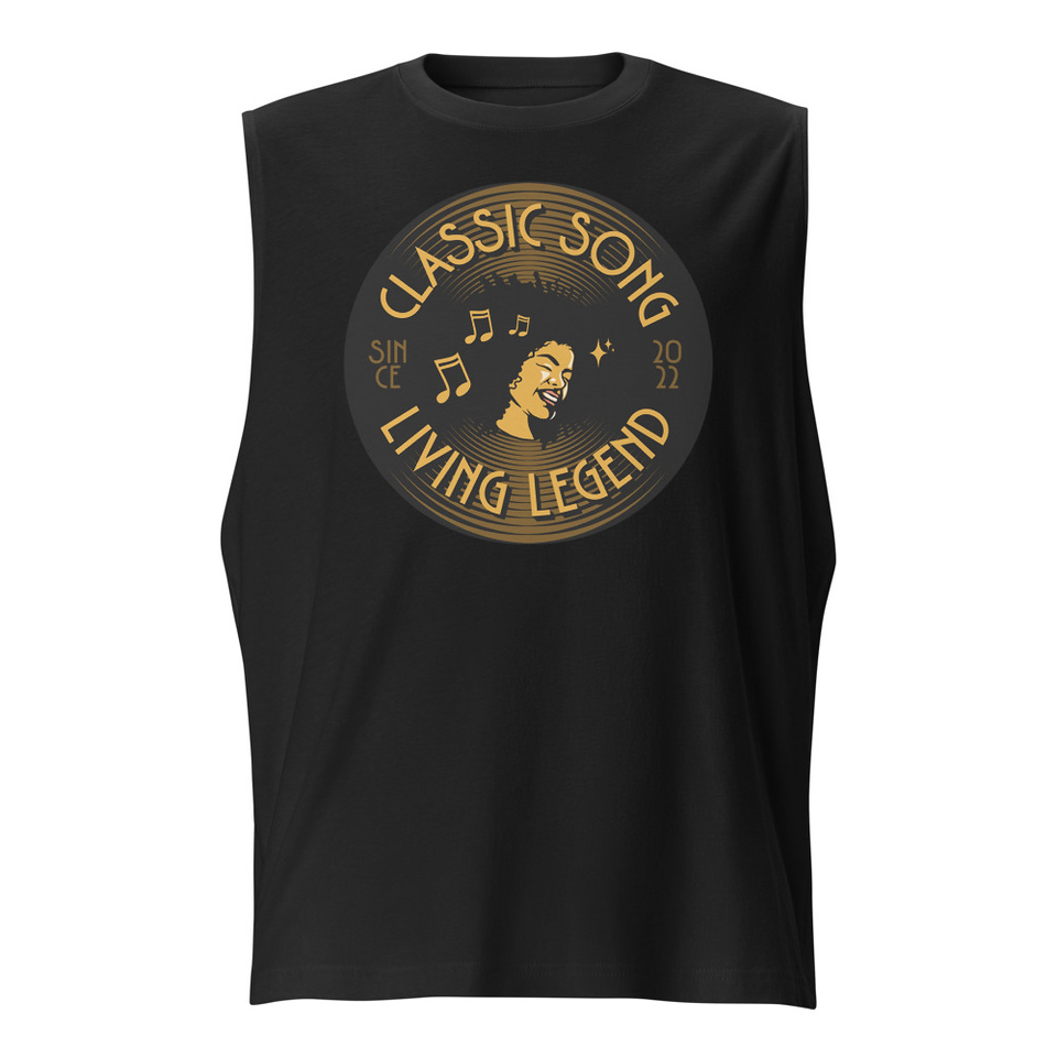 Classic Song - Music Record Unisex Muscle Shirt