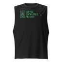 Coffee Completes Me - Neon Heart Unisex Muscle Shirt