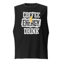 Coffee Energy Drink - Grunge Bolt Unisex Muscle Shirt