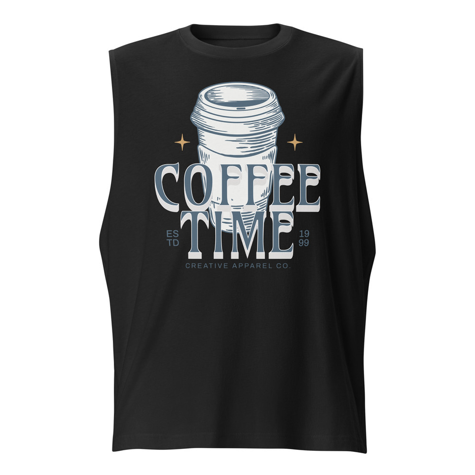 Coffee Time Unisex Muscle Shirt