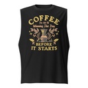 Coffee, The art of Winning The Day Unisex Muscle Shirt