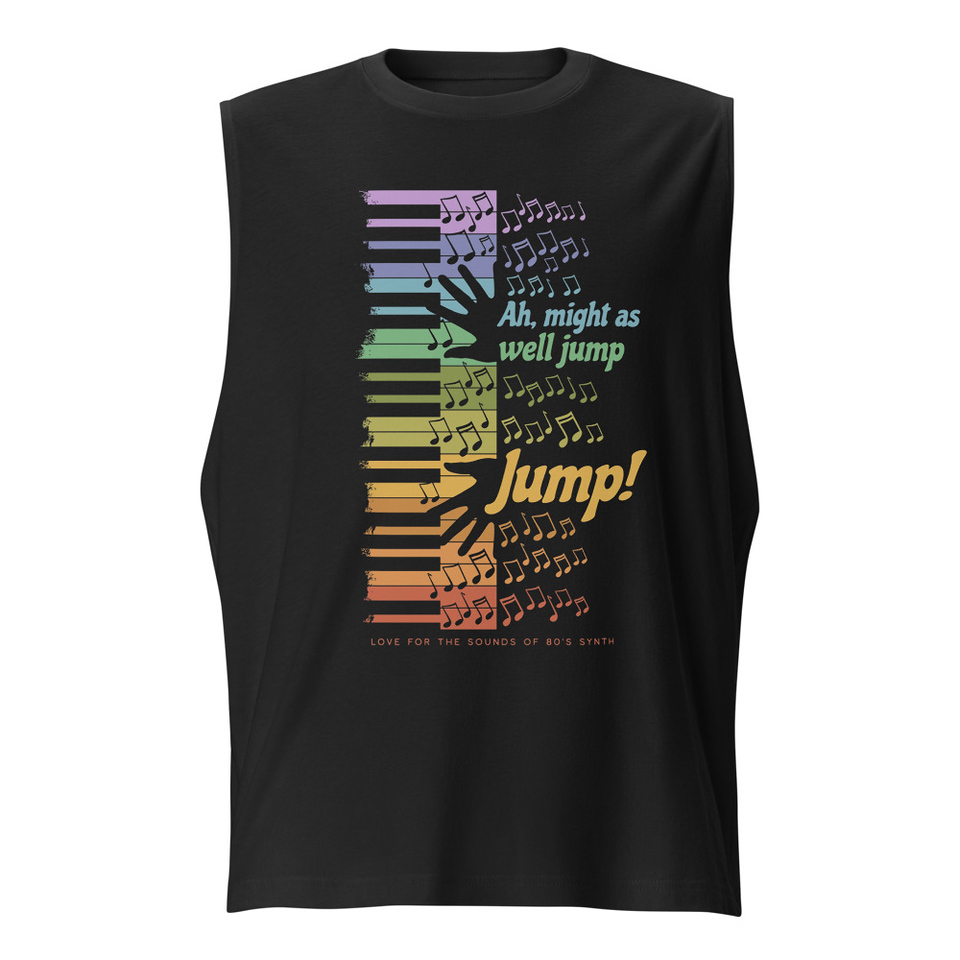 Colorful Retro Keyboard Unisex Muscle Shirt
