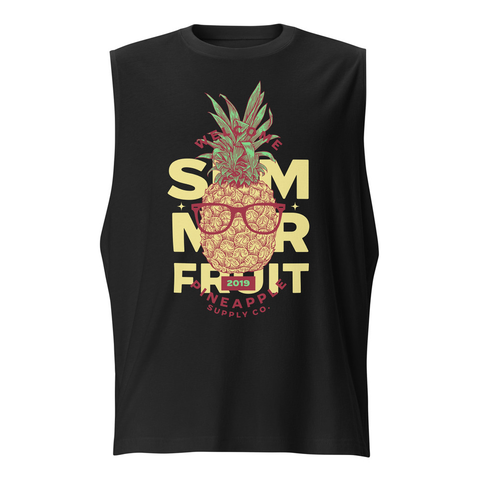 Cool Pineapple - Tropical Fruit Unisex Muscle Shirt
