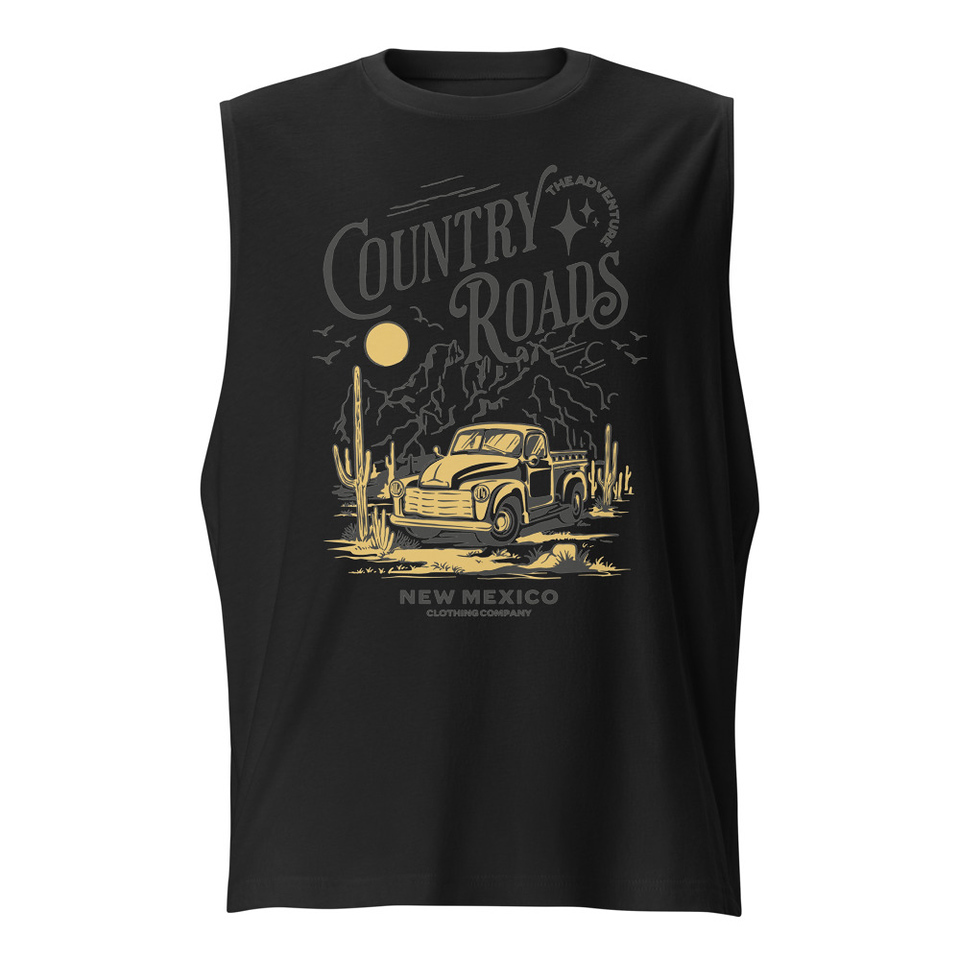 Country Roads - Wild West Unisex Muscle Shirt