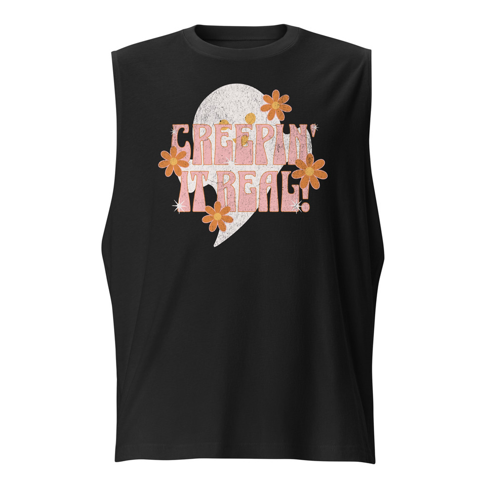 Creepin' It Real - Halloween Unisex Muscle Shirt