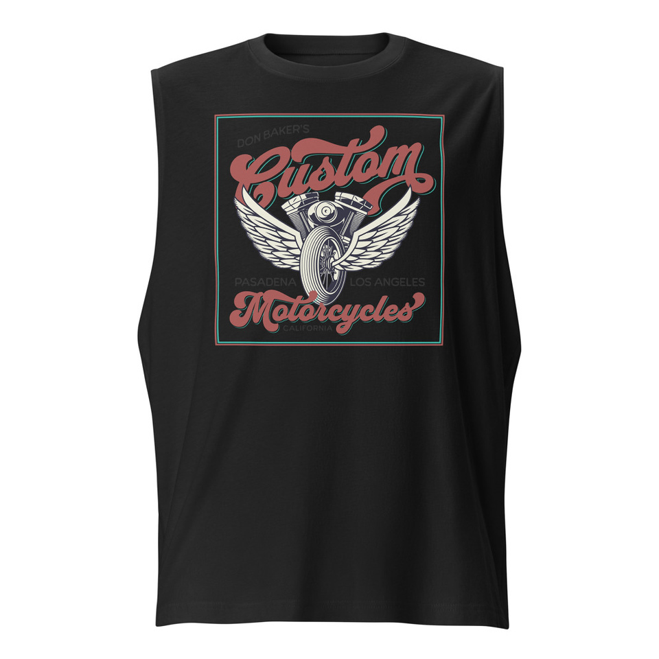 custom motorcycle  Unisex Muscle Shirt