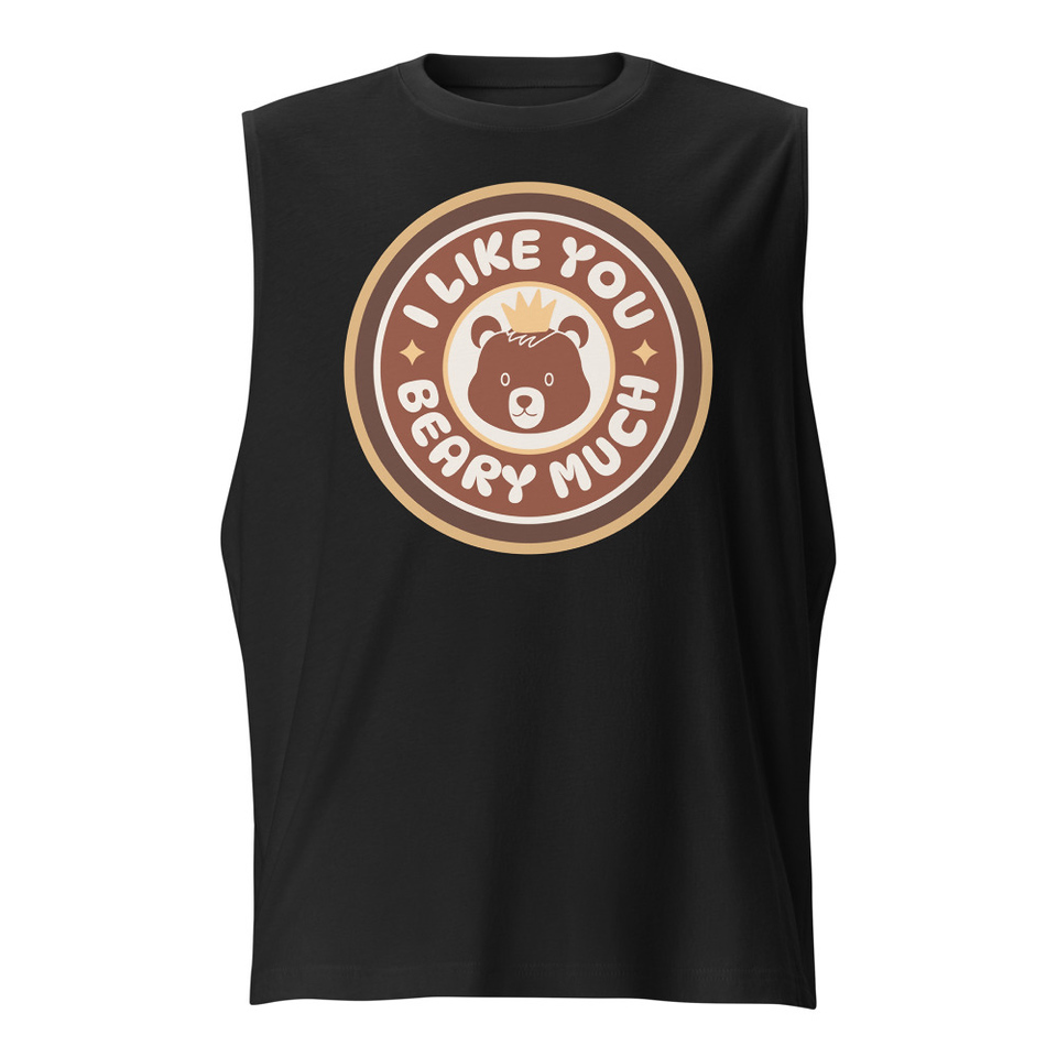 Cute Bear - AI Unisex Muscle Shirt