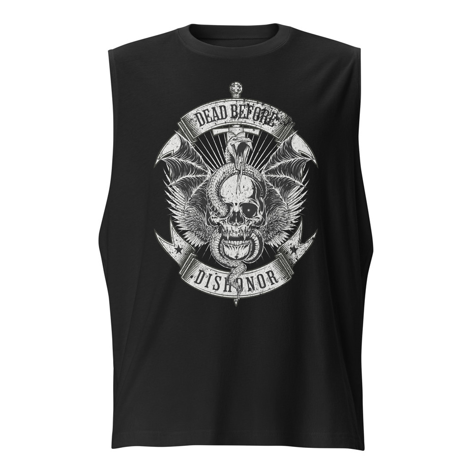 DEAD BEFORE DISHONOR Unisex Muscle Shirt