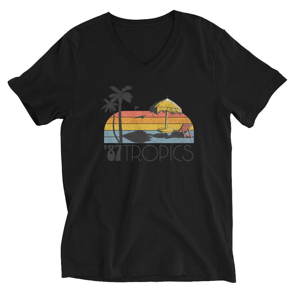 '87 Tropics Unisex V-Neck Tee