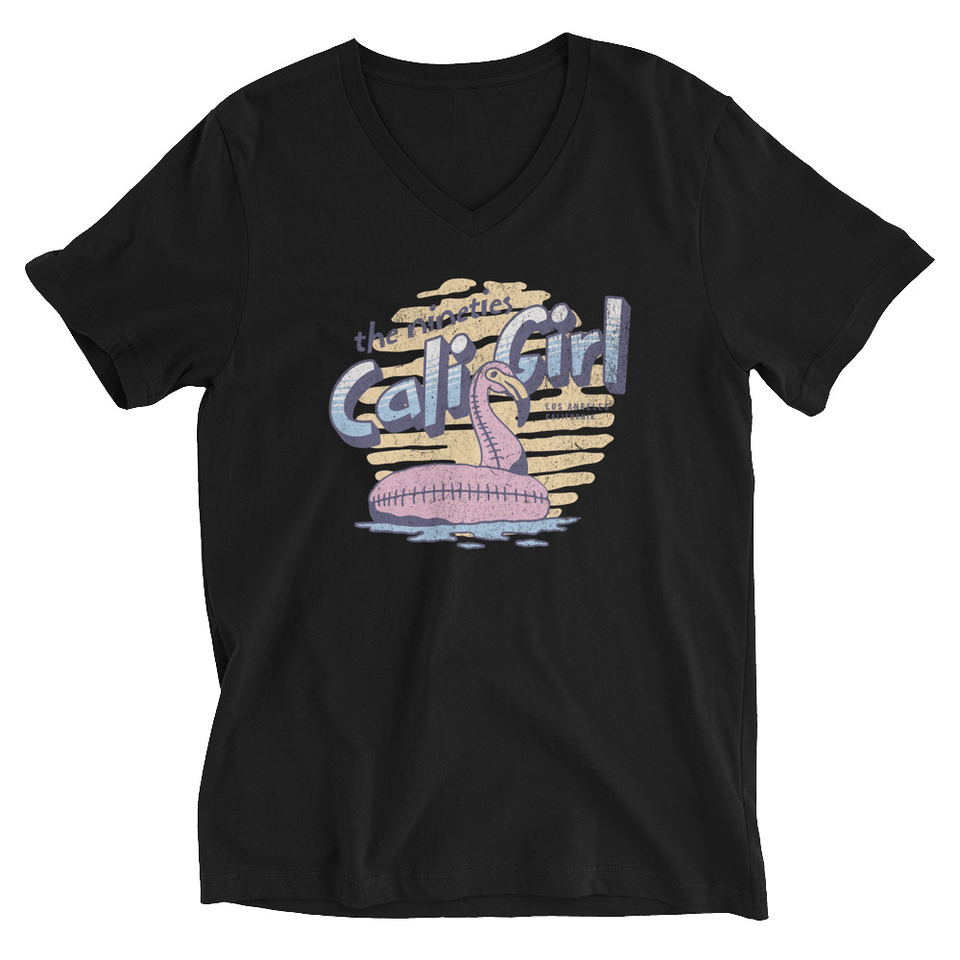90's Cali Girl Unisex V-Neck Tee