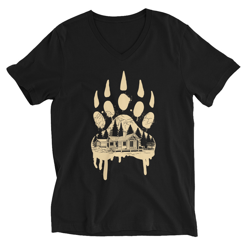 A Beary Good Home Unisex V-Neck Tee