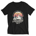 Adventure Await - Wilderness Camping Unisex V-Neck Tee