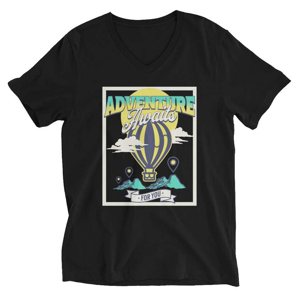 Adventure Awaits Unisex V-Neck Tee