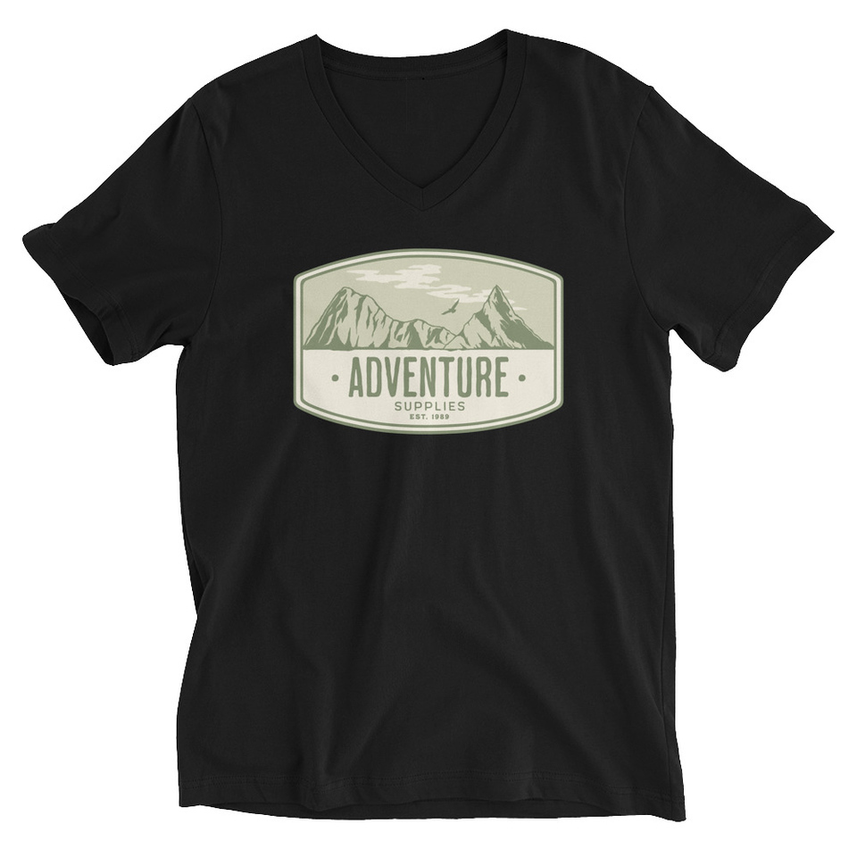 Adventure Supplies - Mountain Unisex V-Neck Tee
