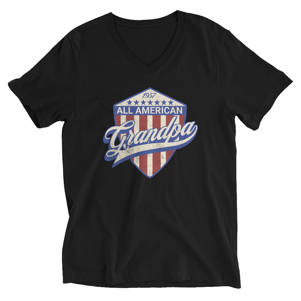 all american grandpa Unisex V-Neck Tee